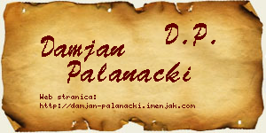 Damjan Palanački vizit kartica